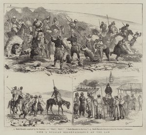 With the Russians Reconnaissance on the Lom by Alfred Chantrey Corbould